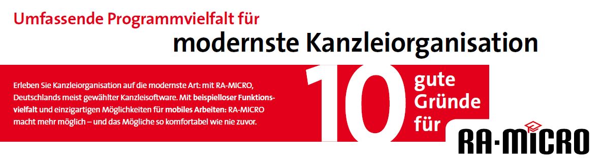 10 gute Gründe für RA-Micro